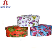 Nice Applied Oval Metal Packaging Recycled Soap Tin Box